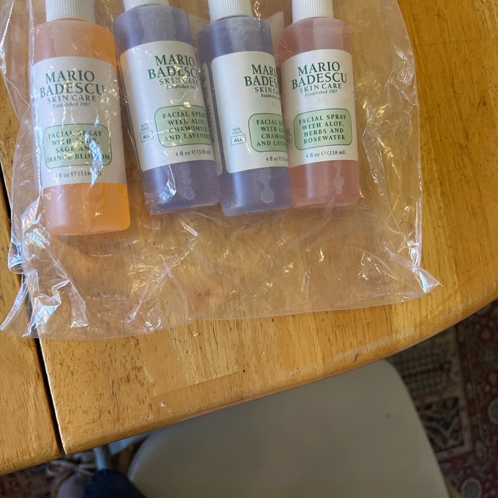 Lot of 4 Mario Badescu Facial Spray